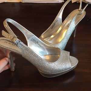 High heel sparkly shoes